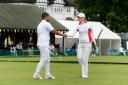 Disappointed: England's Rachel Lowe shakes hands with Egypt's Mohamed Kerem after defeat this week
