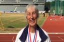 Winner: Linda Oxlade won W65 pentathlon gold at the British Masters Championships