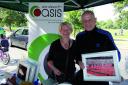 Gill Perkins and Richard Aldridge from charity Wandsworth Oasis