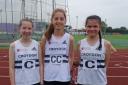 Croydon Harriers: Megan Driver, Rosie Gray and Jessica Moore