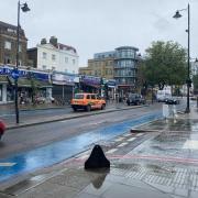 A rainy Tuesday afternoon on Clapham High Street