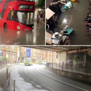 Battersea was hit by flash floods last week.