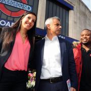 Rosena Allin-Khan with Sadiq Khan at the launch of her campaign