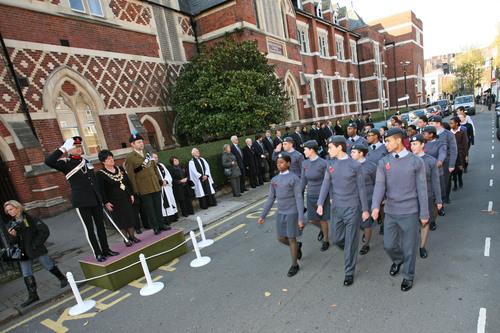 Remembrance Sunday service at St Mary's Church, Battersea