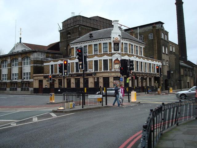 Lost pubs Brewery Tap (formerly the Ram) next to the Young's Brewery Wandsworth pic Stacey Harris