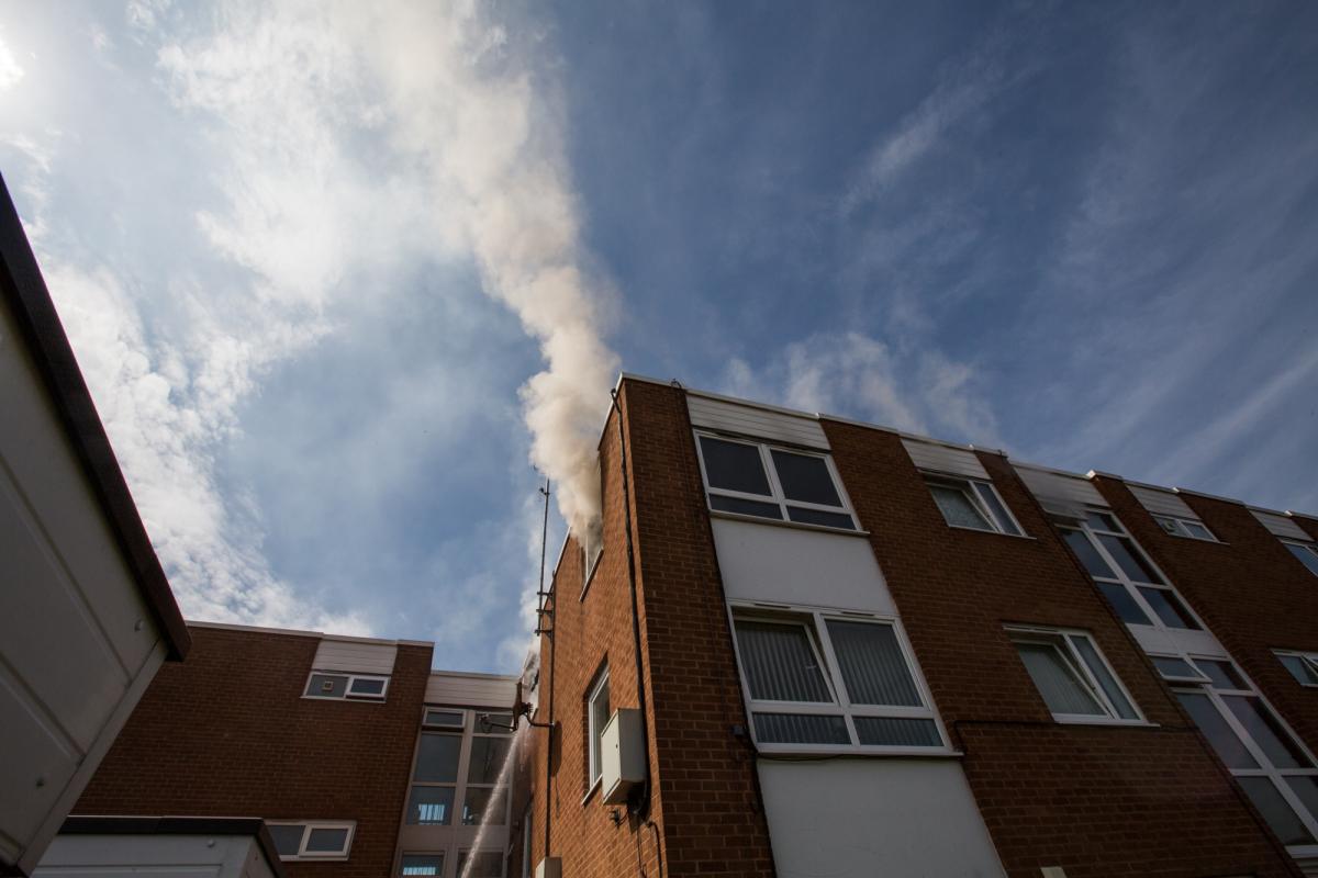 The fire took place in a flat in Kingham Close. Pic: Piers Cunliffe