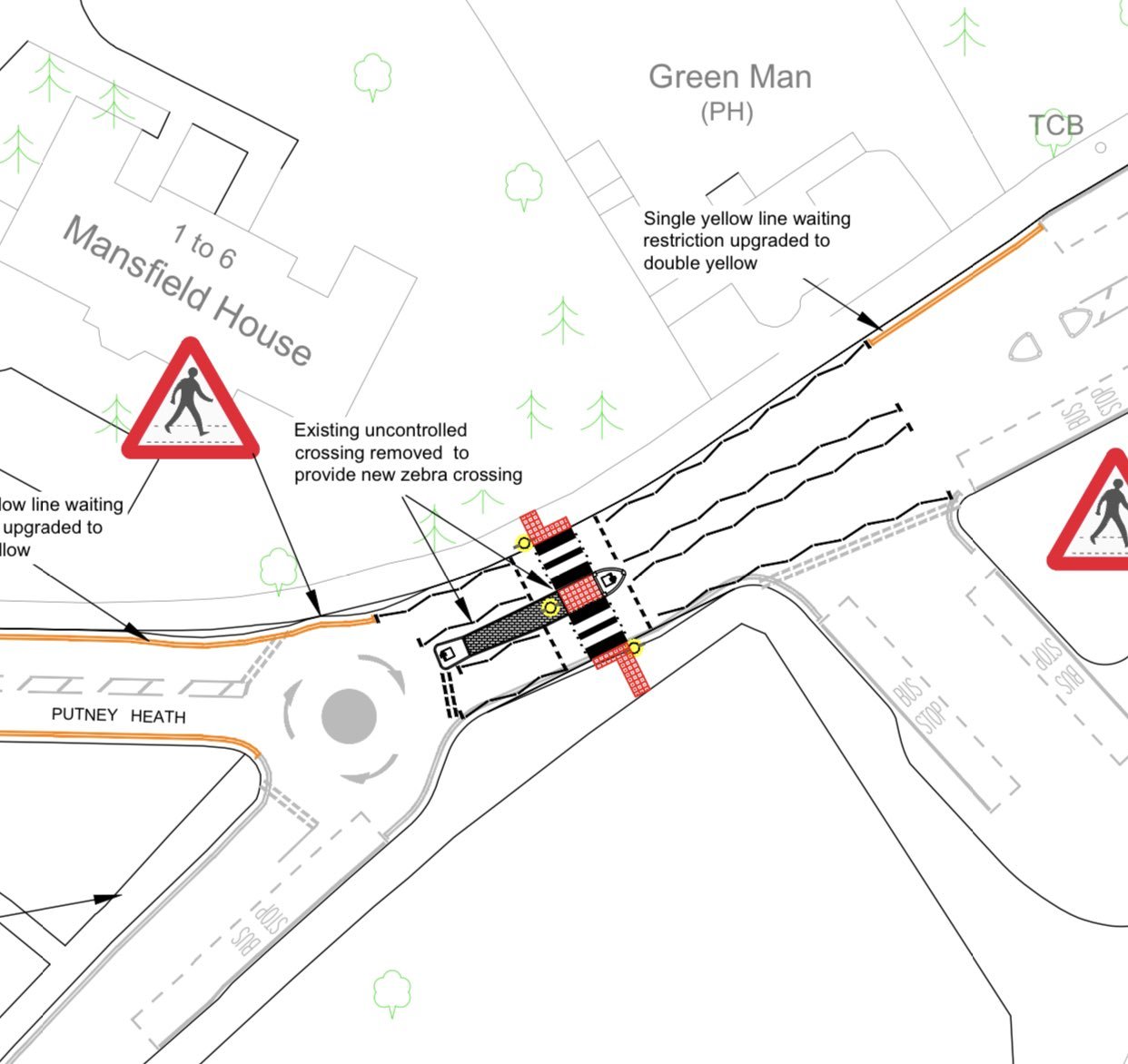 Plans for the Wildcroft Rd crossing 