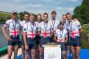 Ready for Rio: Molesey Boat Club’s George Nash, second from right, is keen to better his 2012 Olympics men’s pairs bronze in Rio and wants a men’s eight world championship gold to set him on his way with the help of clubmate Moe Sbihi, far right