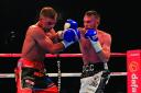 Rivals: Dan Connor, right, puts Ricky Boylan under pressure during their light welterweight fight at the O2 Arena last weekend              Picture: Lawrence Lustig