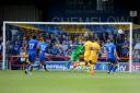 On target: Connor Wickham opened the scoring in Wednesday night's win at AFC Wimbledon