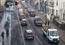 Slow moving traffic on nearby Lavender Hill (TfL)