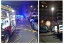 A flat was destroyed after a blaze in Putney (images: London Fire Brigade)