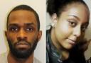Mark Alexander (left) killed Azaria Williams (right) by stabbing her 63 times at their home in Clapham (photos: Met Police)