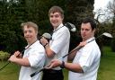 Trio of terrific golfers: Mikael Undrom, Scott Hastings and William Cottrell            EL74803