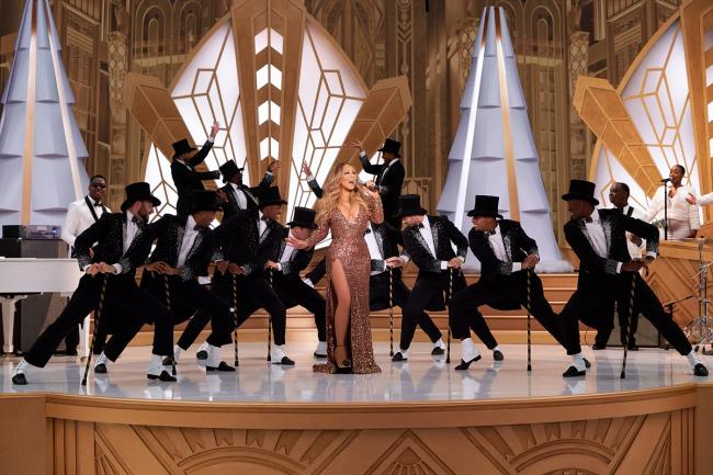 Mariah Carey set to sparkle in Christmas special. PA Photo/Apple TV+/Michael Becker