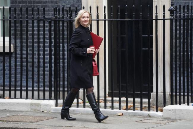 Foreign Secretary Liz Truss arrives in Downing Street