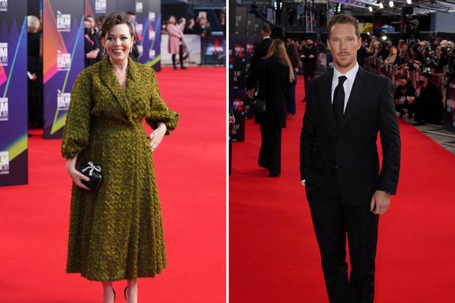 (left to right) Olivia Colman and Benedict Cumberbatch. Credit: PA