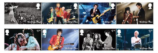 Wandsworth Times: The Rolling Stones are only the fourth music group to feature in a dedicated stamp issue. (Royal Mail)