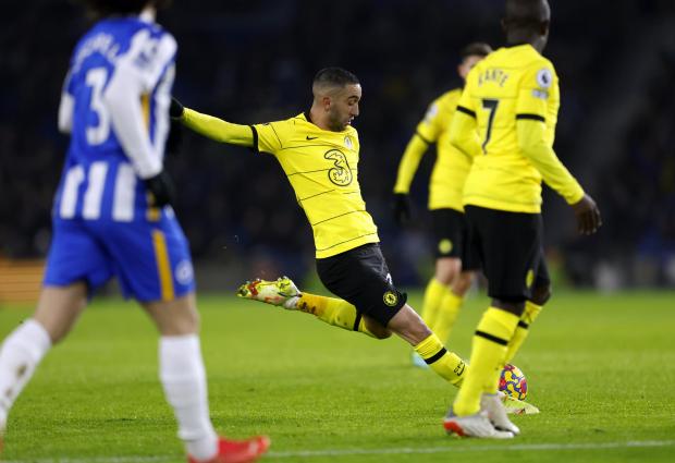 Wandsworth Times: Chelsea's Hakim Ziyech scores against Brighton