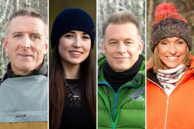 Wandsworth Times: Pictured, the presenter line-up for Winterwatch 2022. Photos: BBC.