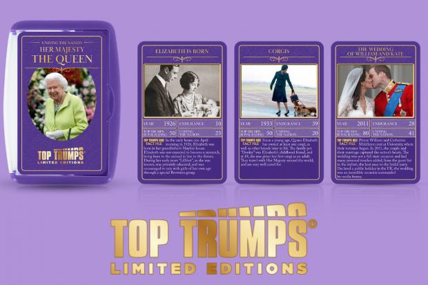 Wandsworth Times: HM Queen Elizabeth II Limited Edition Top Trumps Card Game. Credit: Winning Moves/ Top Trumps