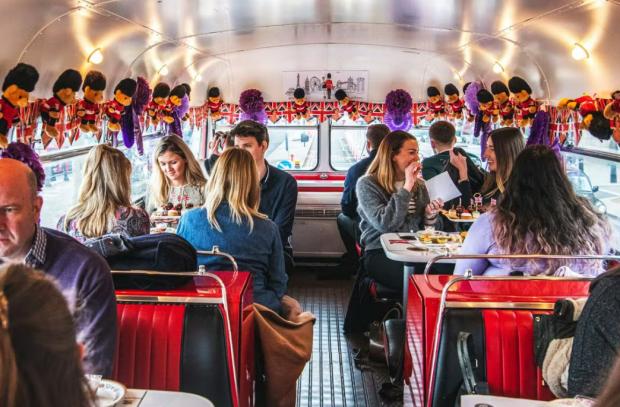 Wandsworth Times: Vintage Afternoon Tea Bus in London for Two with B Bakery. Credit: Virgin Experience Days