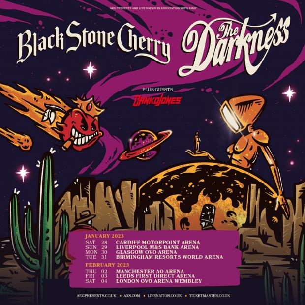 Wandsworth Times: The Darkness and Black Stone Cherry announce tour: How to get tickets (Live Nation)