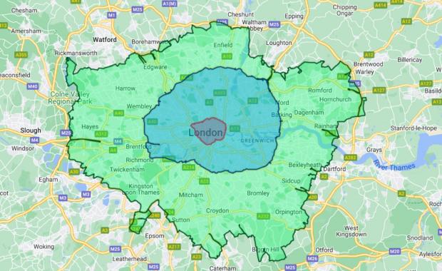 Wandsworth Times: The ULEZ expansion map (TfL)