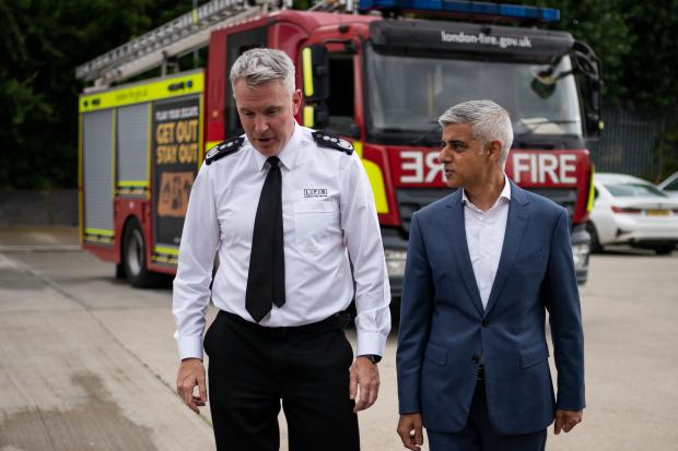 Wandsworth Times: London's Fire Commissioner Andy Roe and Mayor of London Sadiq Khan (PA)