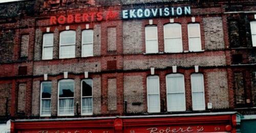 Wandsworth Times: Roberts for Ekcovision sign when it was lit up. Credit: Alison Sinclair