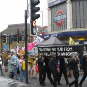 Extinction Rebellion stage 'funeral march' through Wandsworth