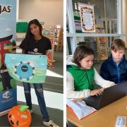 Kids learn to code at the Code Ninjas Halloween event in Putney