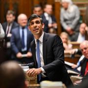 Prime Minister Rishi Sunak speaking during Prime Minister’s Questions (UK Parliament)