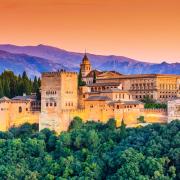 The Alhambra of Granada, Spain is a historic palace and holds UNESCO World Heritage status
