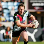 Committed: Luke Dorn, here in his Harlequins RL days, could make his 150th appearance for London Broncos this weekend