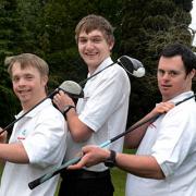 Trio of terrific golfers: Mikael Undrom, Scott Hastings and William Cottrell            EL74803