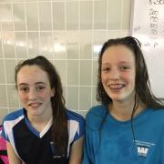 Medal winners: Maia Dunleavy and Phyllida Britton of Wandsworth Swimming Club