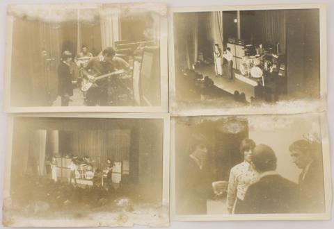Photographs of rock and roll legends The Who playing at Cheam Bath Hall. Picture credit: Auctioneer Catherine Southon.