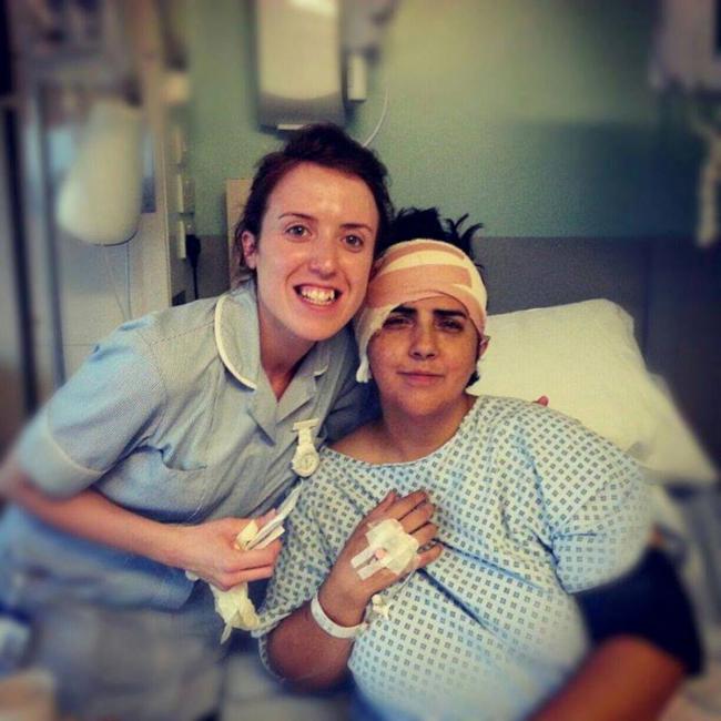 Helena Martins after her operation