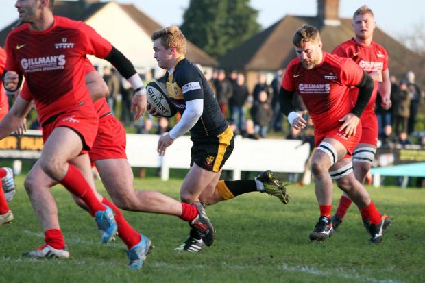 Up and running: Calum Waters scored one and set-up another for Esher at the weekend