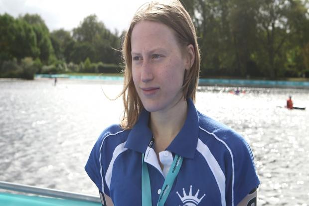 Swimming Royal-ty: Kingston Royals' swimmer Rebecca Gravell after he Serpentine triumph